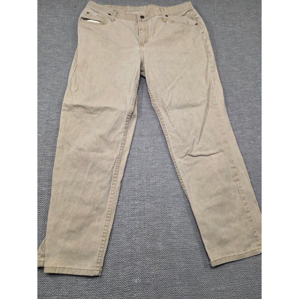 Riders by Lee Mens‎ Tan Khaki Straight Leg Stretch Jeans 16 P 1301827 B301827